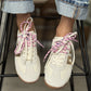 BACK70 Jogger Double Lace Nylon White Sneaker - view 8