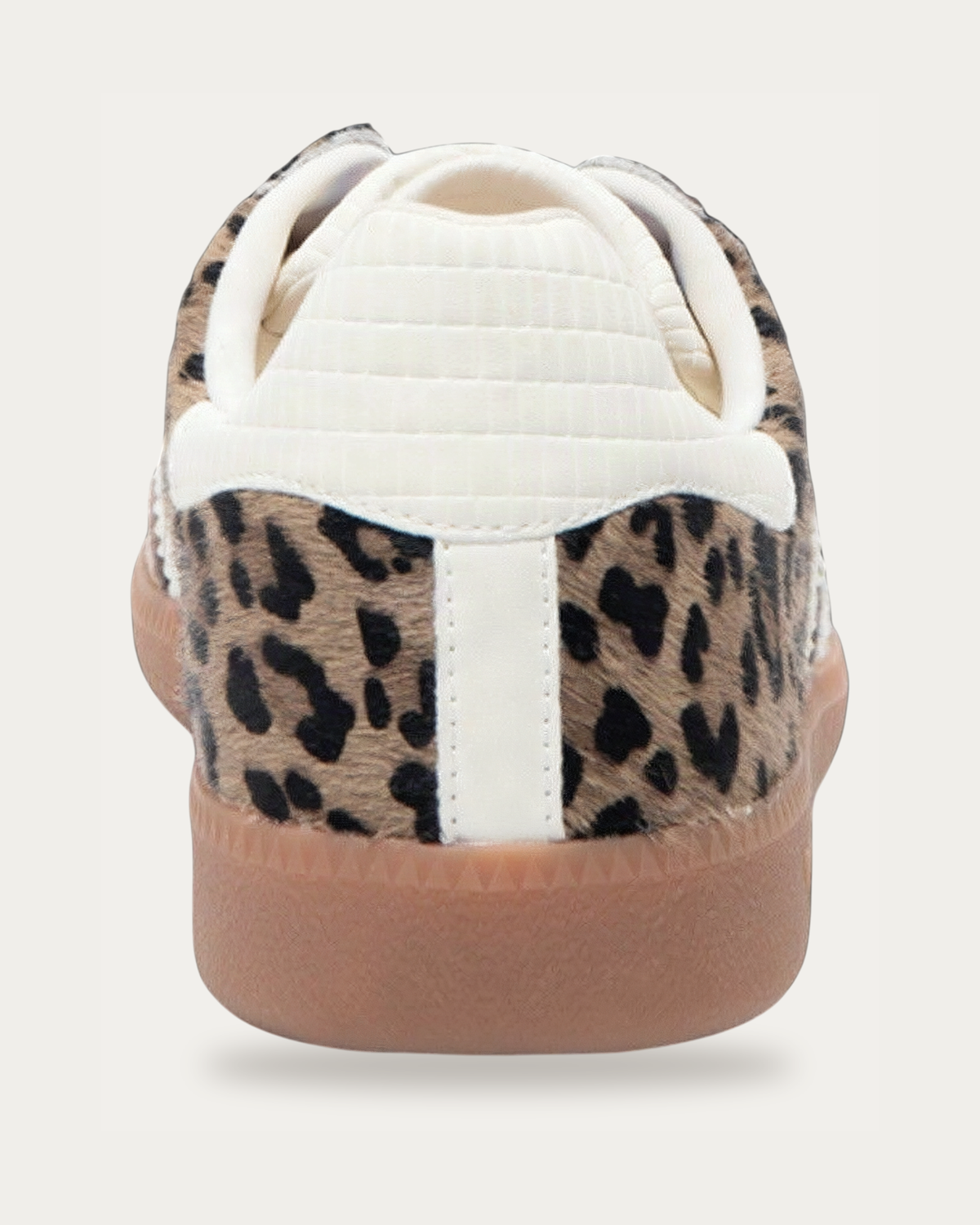 BACK70 Leo Cloud Taupe Leopard Print Sneaker, back view