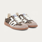 BACK70 Leo Cloud Taupe Leopard Print Sneaker, three-quarter view
