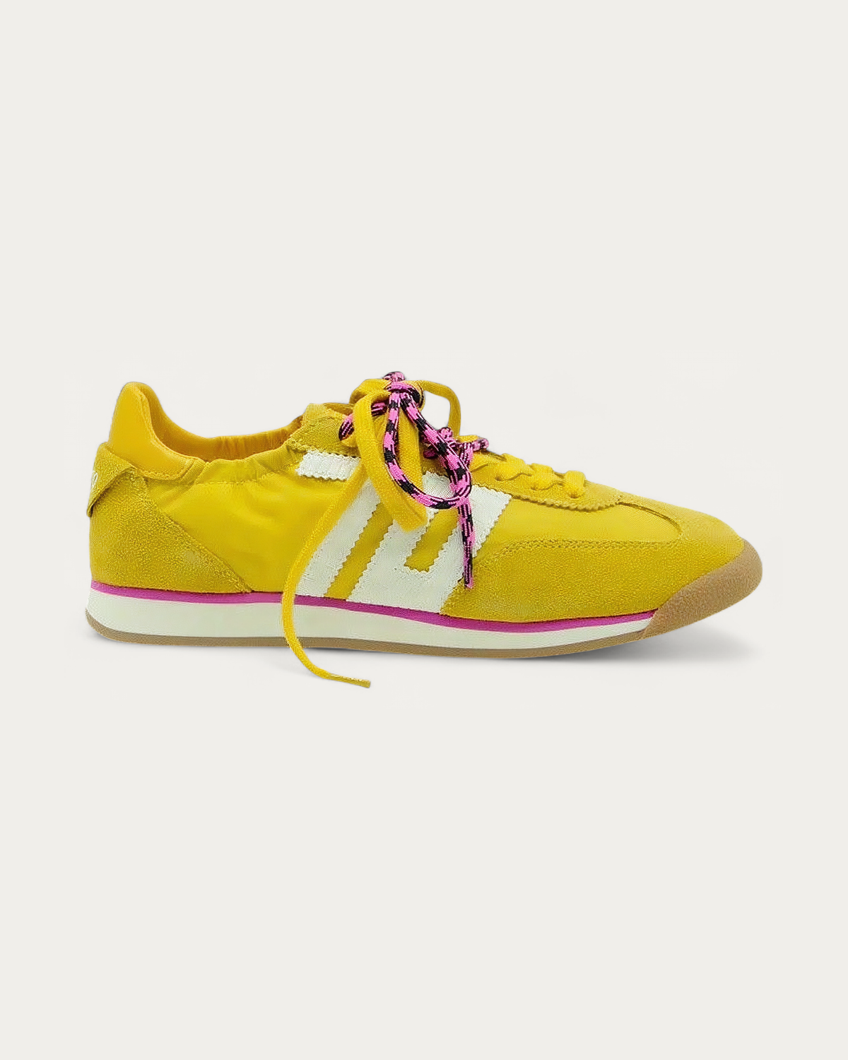 BACK70 Rocket Cotton Sun Yellow Sneaker, side profile