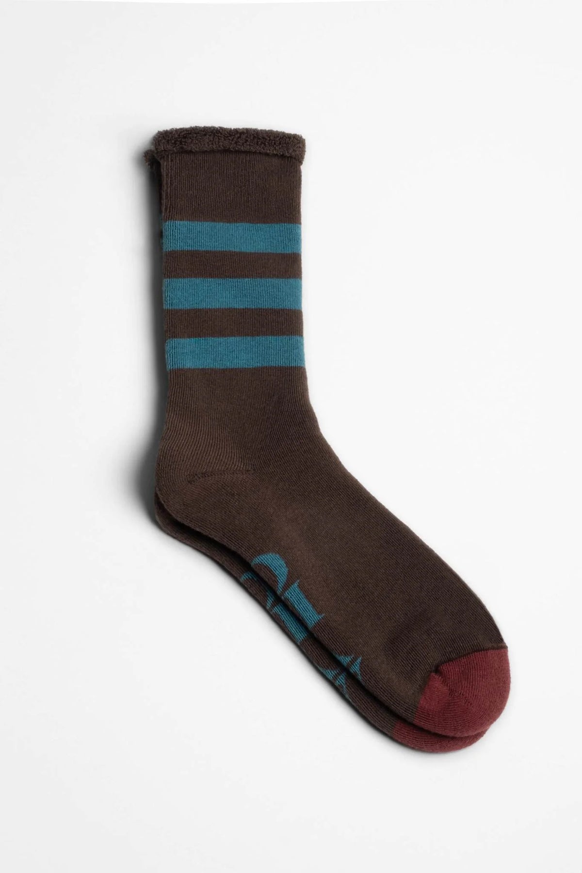 Aydo Studios Baltic Core socks in Sacred Soil, single sock side view