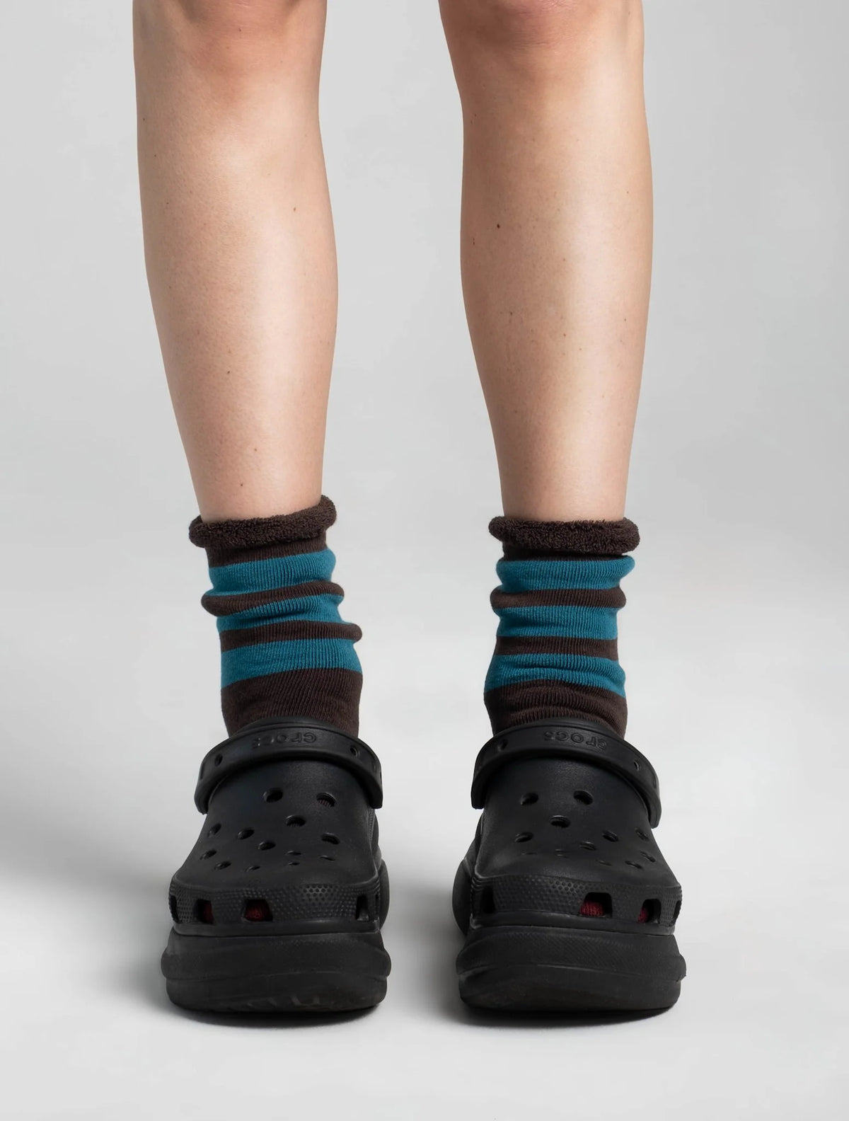 Aydo Studios Baltic Core socks in Sacred Soil, worn