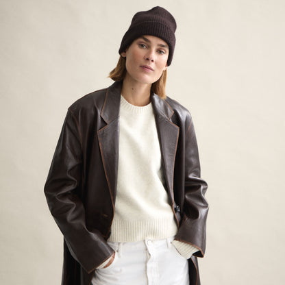 Le Bonnet Classic Beanie In Espresso