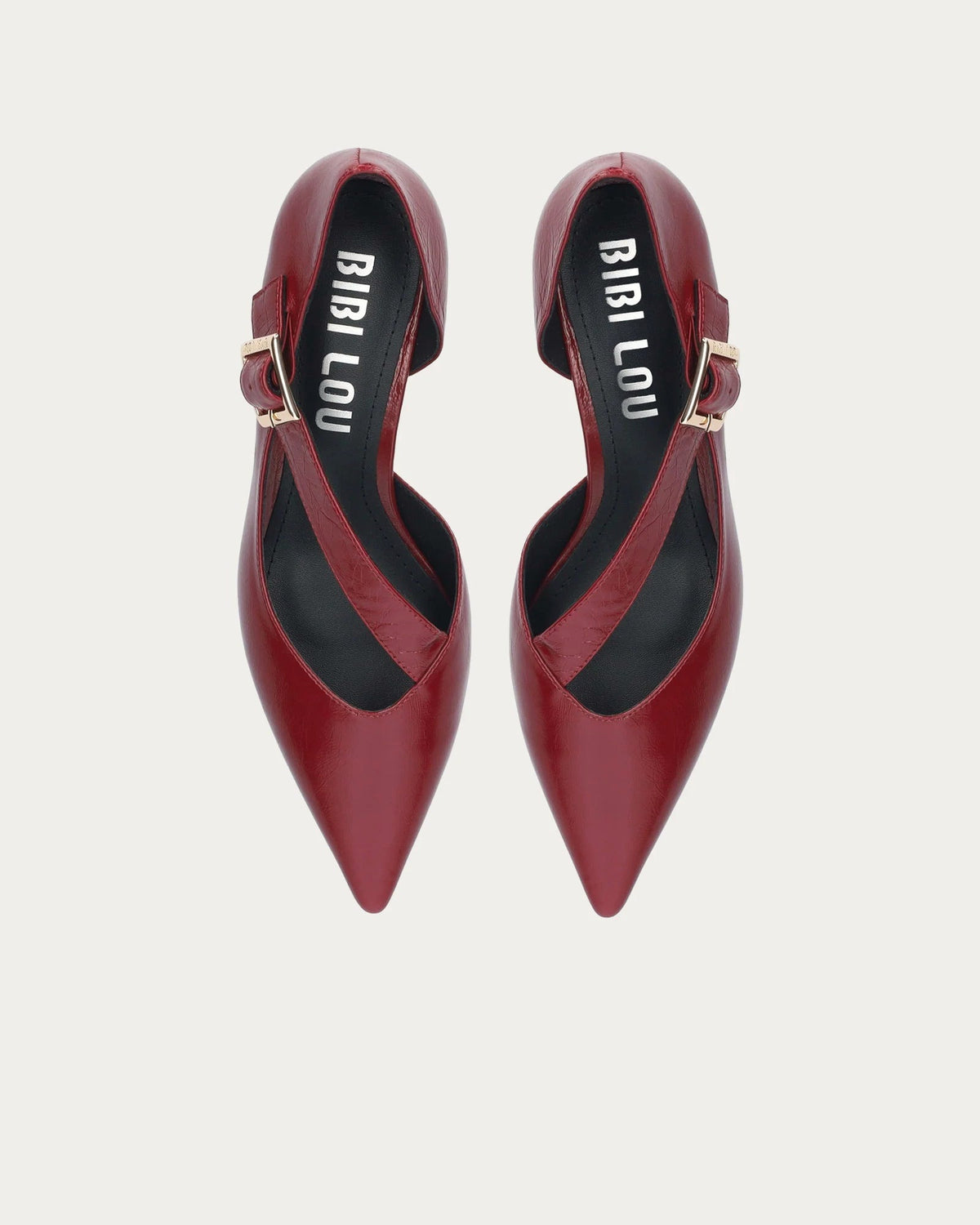 Bibi Lou Anouk Pump In Scarlett, top view of the pair