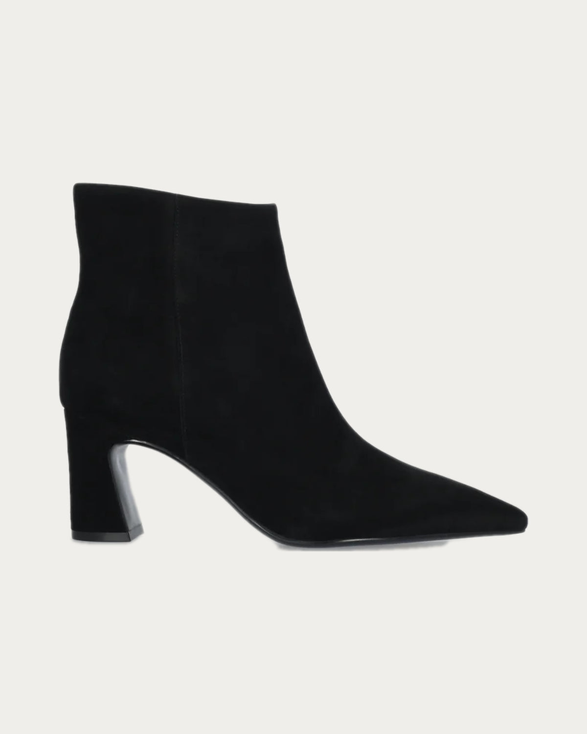 Bibi Lou Saint Ankle Boot In Black Suede, side view