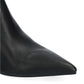 Black Leather Heeled Boot