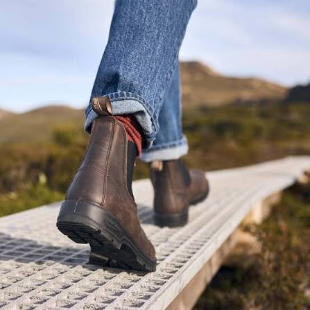Blundstone 2340 Brown Chelsea boots campaign image