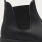 Blundstone 510 Black Leather Chelsea Boot heel with embossed Blundstone logo