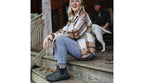 Blundstone 587 Rustic Black Chelsea Boots worn with jeans and wool socks