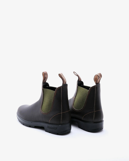 Brown Chelsea Boot With Olive