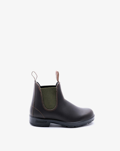 Brown Chelsea Boot With Olive