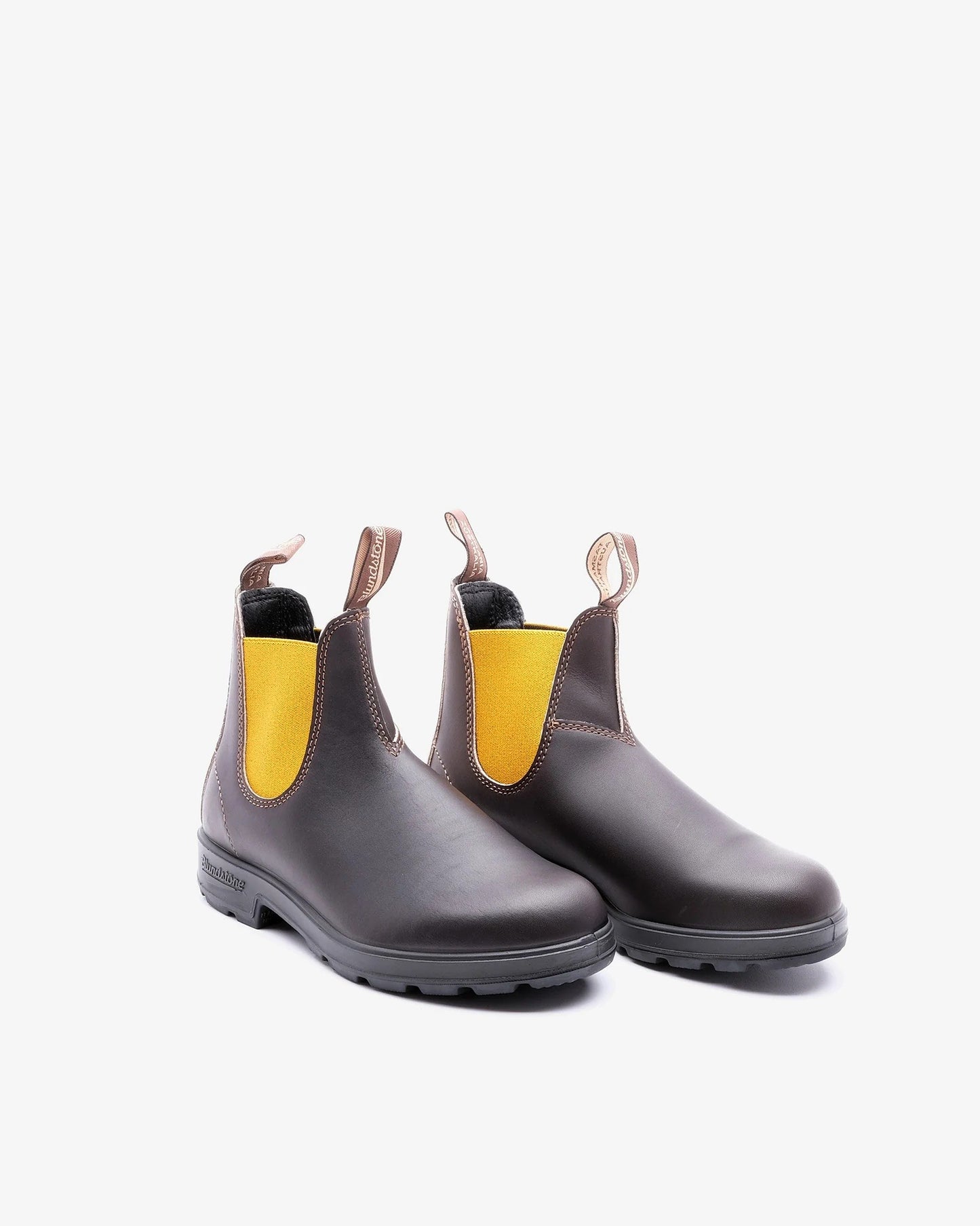 Brown Chelsea Boot With Mustard