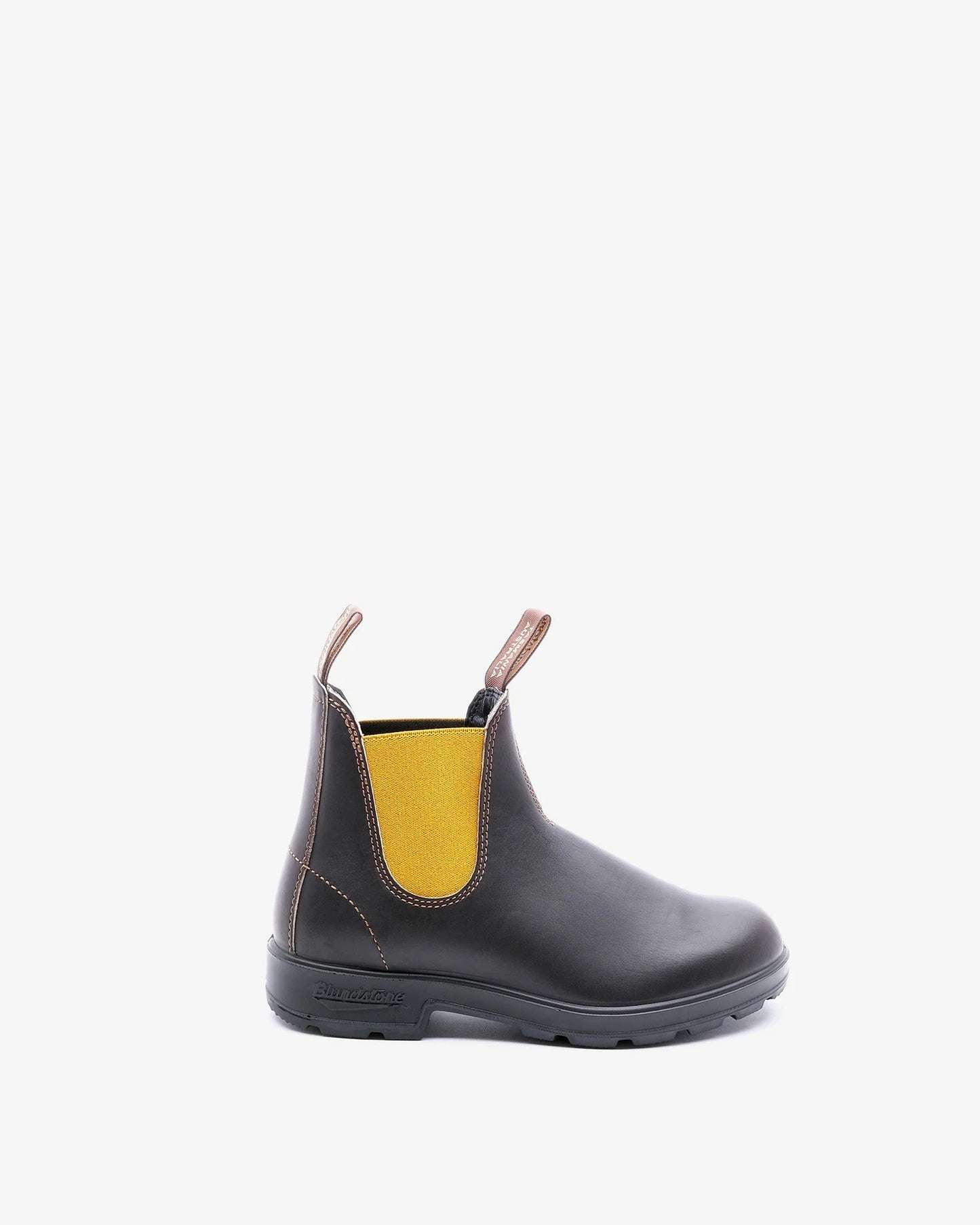 Brown Chelsea Boot With Mustard