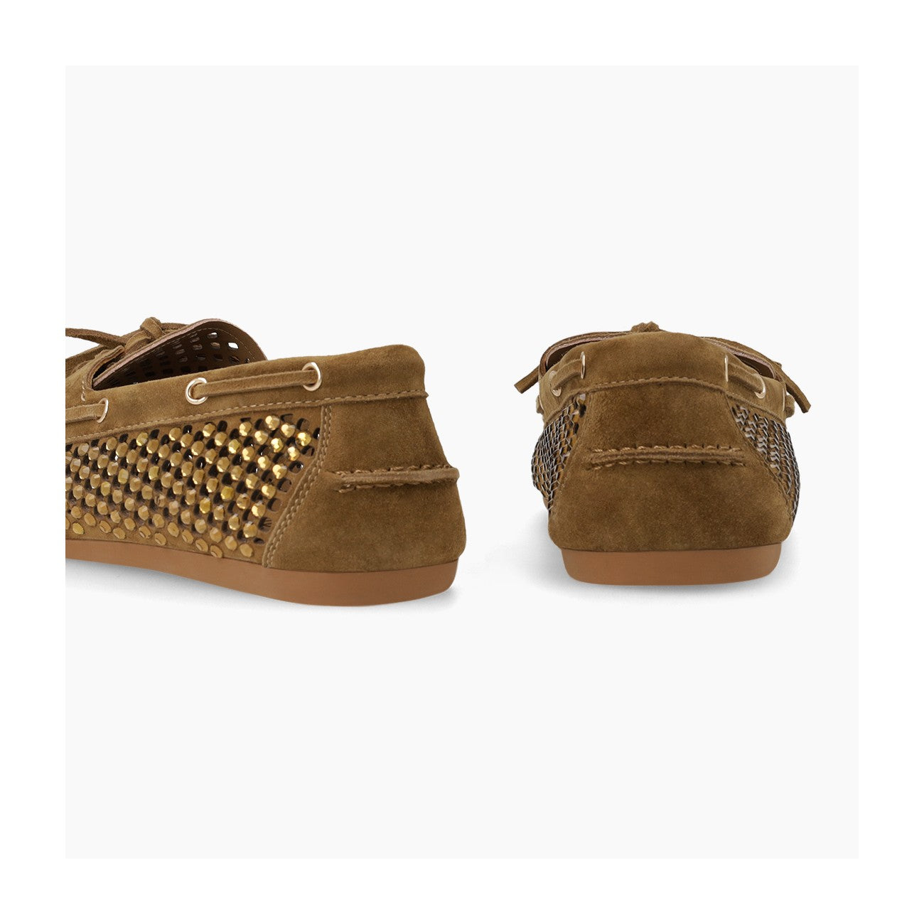Crystal Embellished Boat Shoe