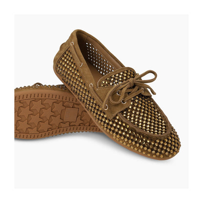 Crystal Embellished Boat Shoe