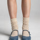 Aydo Studios Barasov Crossover socks in Folded Light, worn