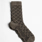 Aydo Studios Barasov Crossover socks in Silent Matter, single sock side view