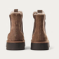 Copenhagen Studios CPH267 Mokka suede Chelsea boots, back view with pull tab