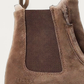 Pull tab and suede upper of the Copenhagen Studios CPH267 Mokka Chelsea boot