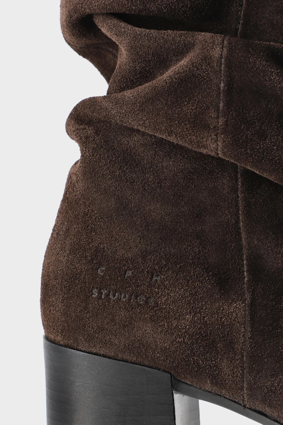 Copenhagen Studios Suede Chocolate Heeled Boot - view 5