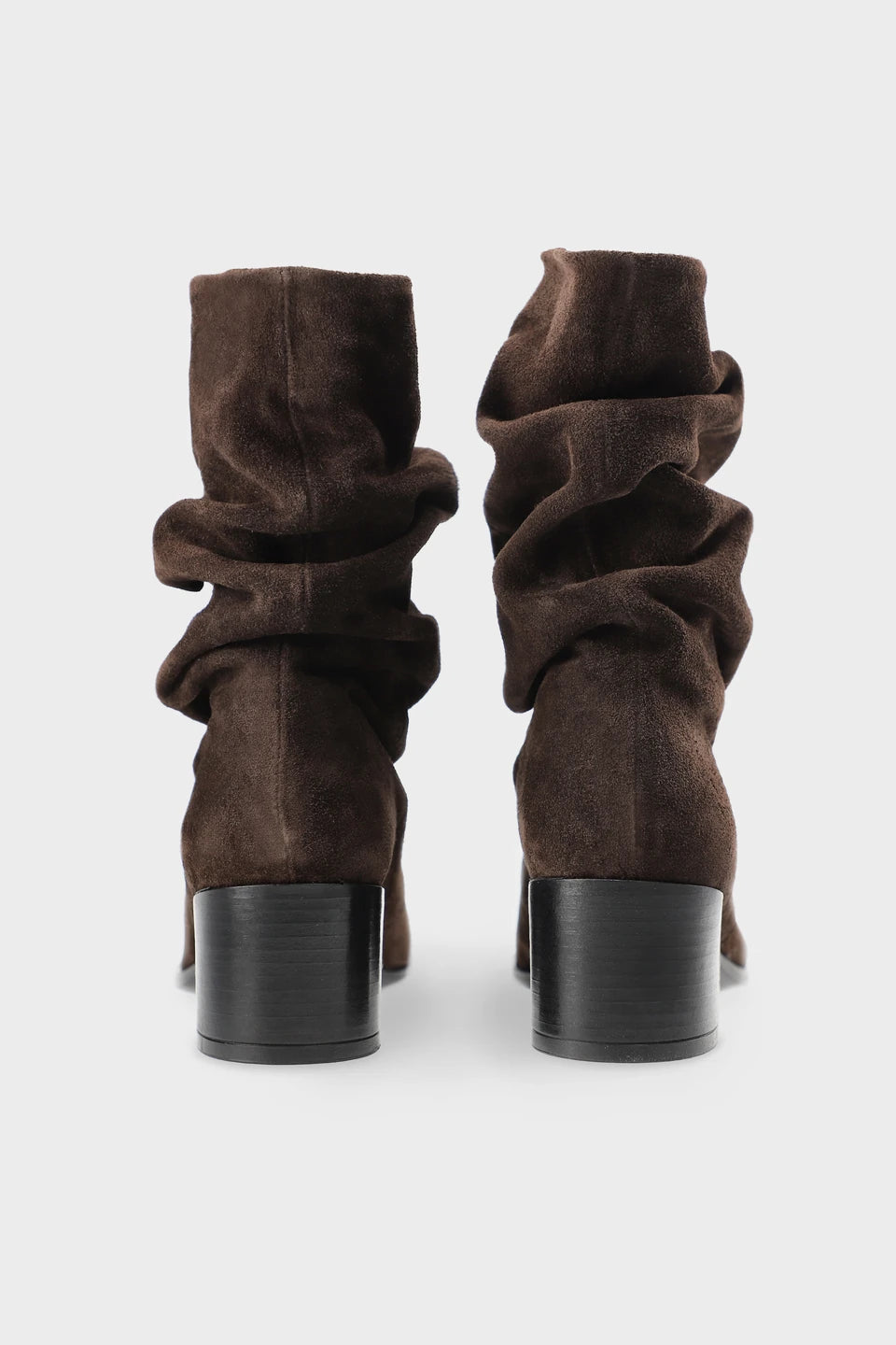 Copenhagen Studios Suede Chocolate Heeled Boot - view 6