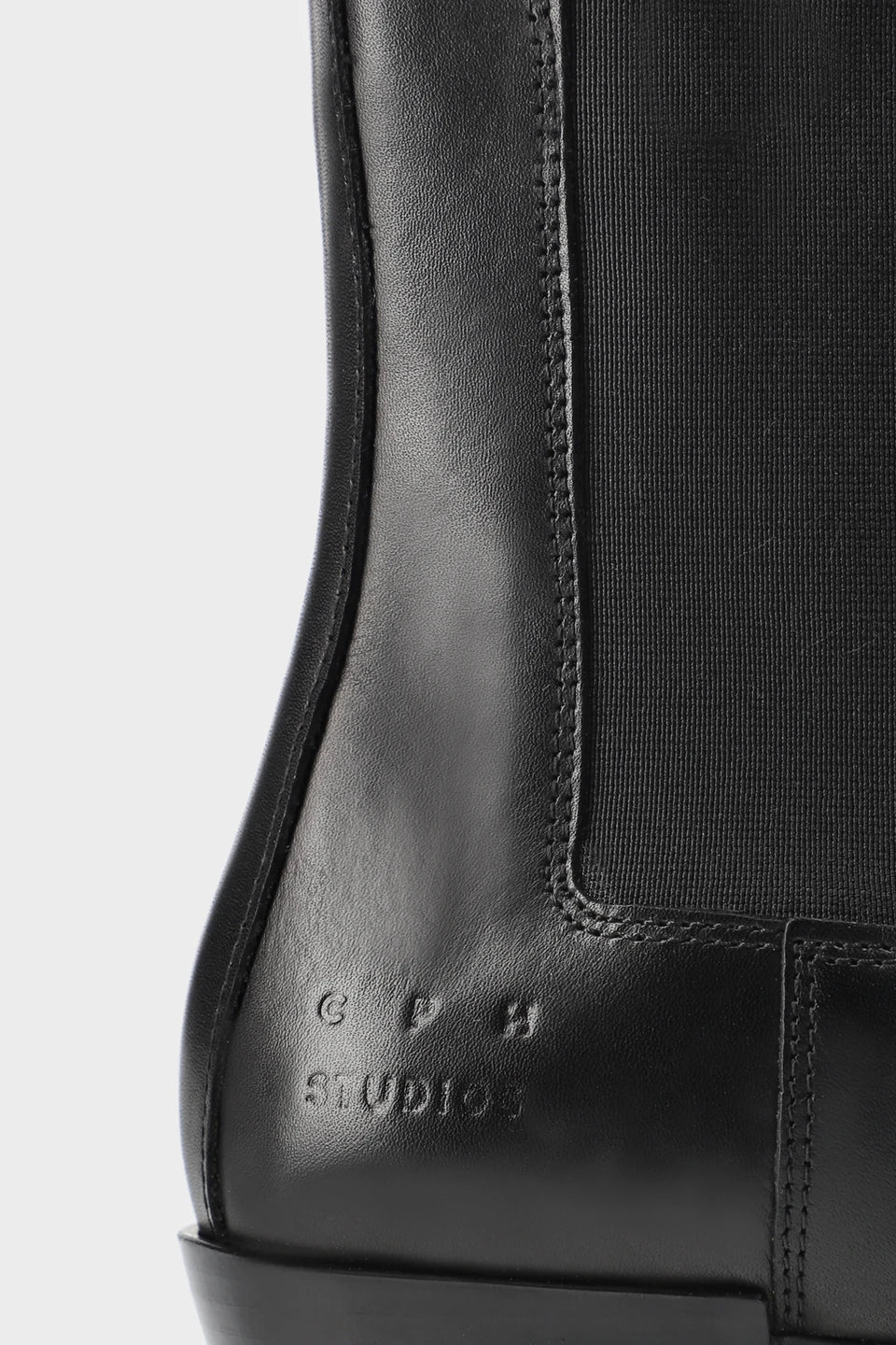 Copenhagen Studios Leather Black Pointed Chelsea Boot - view 3