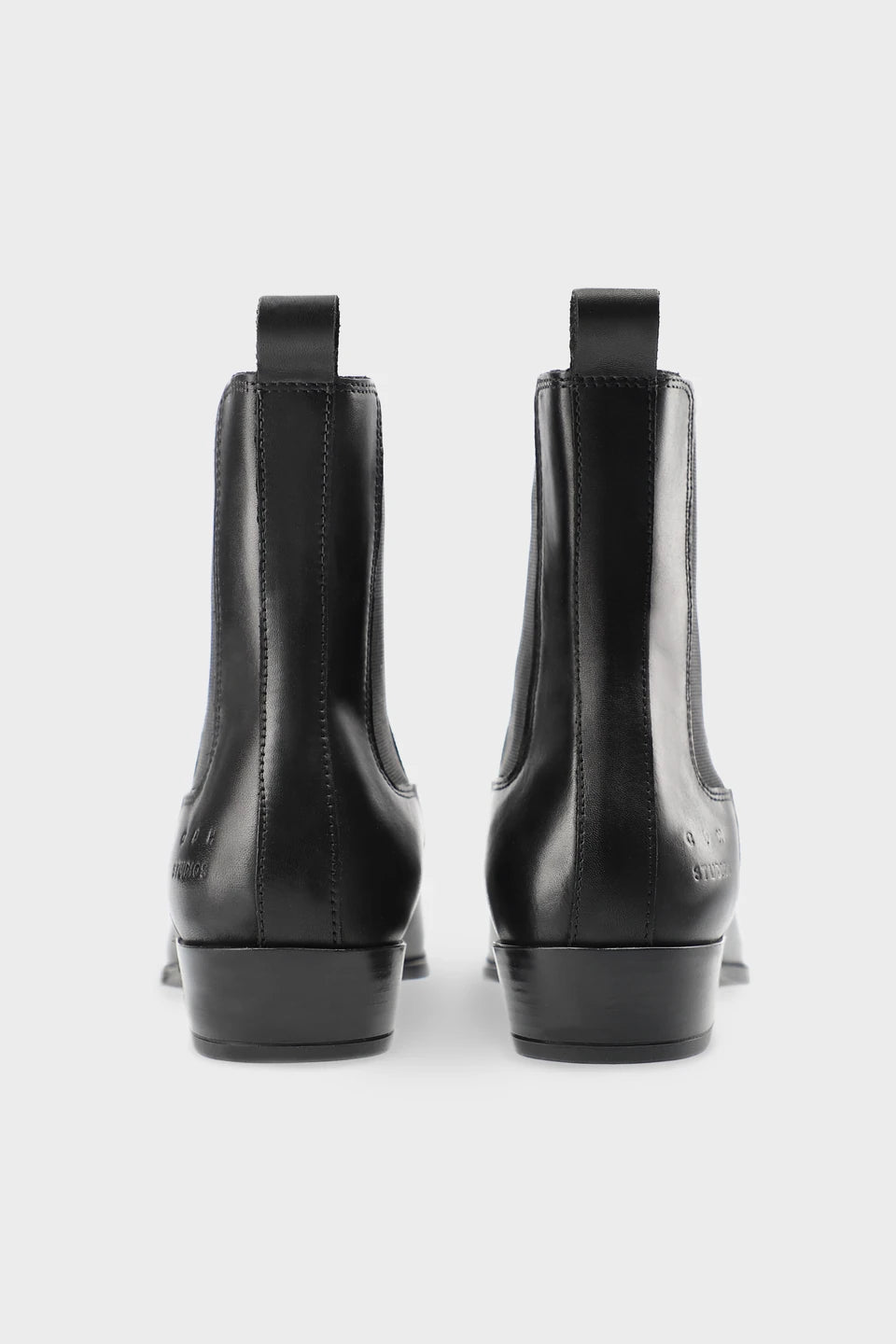 Copenhagen Studios Leather Black Pointed Chelsea Boot - view 4