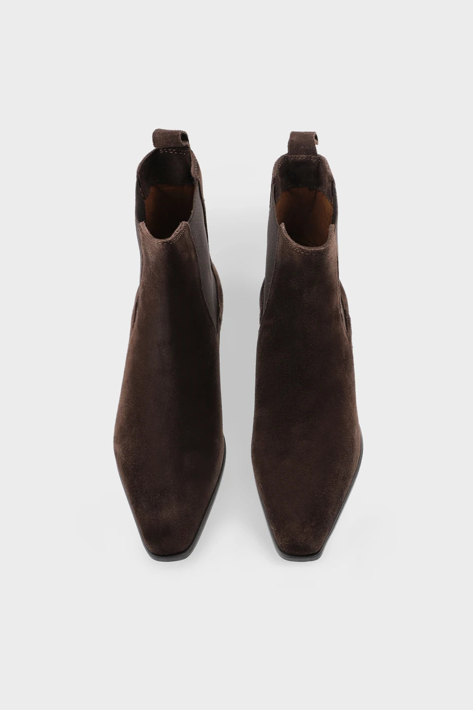 Copenhagen Studios Suede Chocolate Pointed Chelsea Boot - view 3