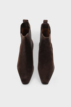 Copenhagen Studios Suede Chocolate Pointed Chelsea Boot - view 3