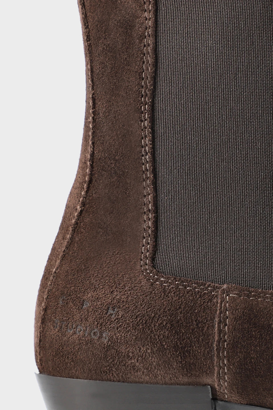 Copenhagen Studios Suede Chocolate Pointed Chelsea Boot - view 4
