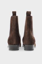 Copenhagen Studios Suede Chocolate Pointed Chelsea Boot - view 5