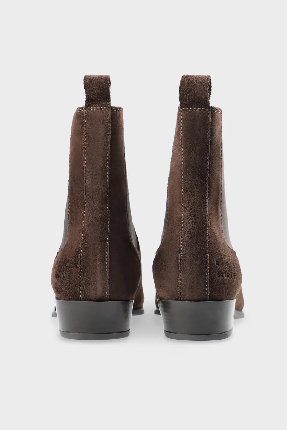 Copenhagen Studios Suede Chocolate Pointed Chelsea Boot - view 5