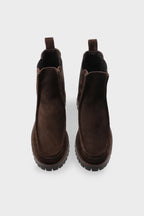 Copenhagen Studios Suede Chocolate Chelsea Boot - view 3