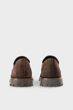 Copenhagen Studios Suede Chocolate Penny Loafer - view 5
