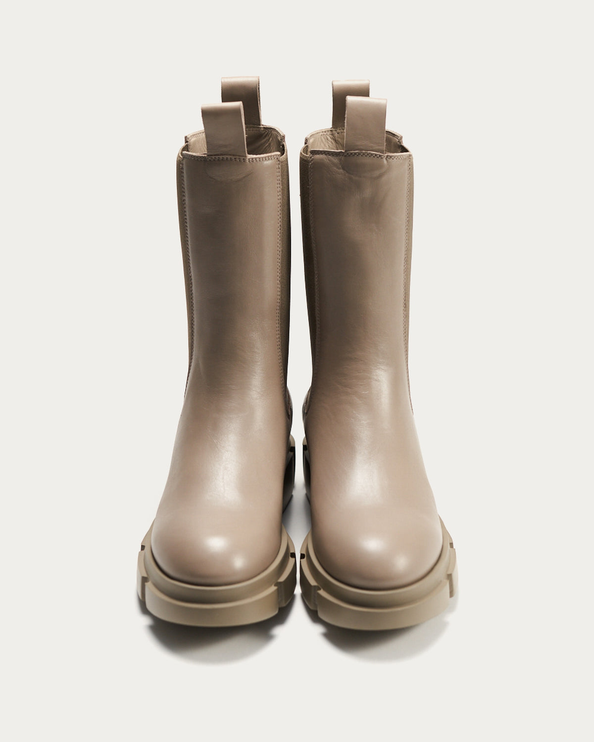 Pair of Copenhagen Studios fango leather Chelsea boots, front view