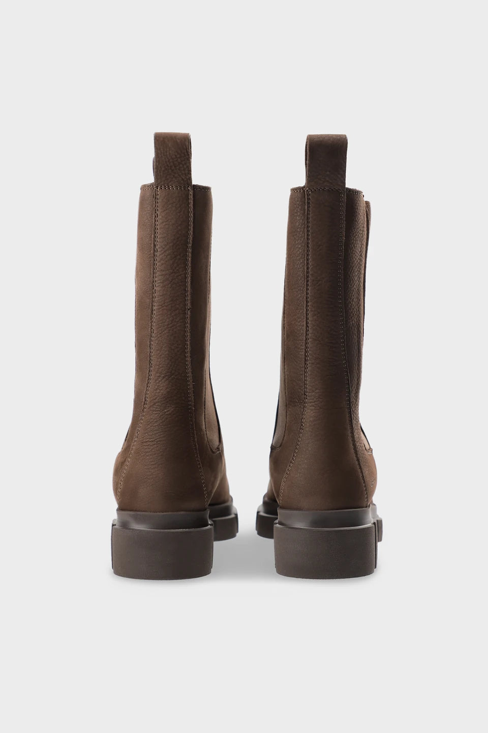 Copenhagen Studios Nubuck Chelsea Boot In Chocolate - view 4