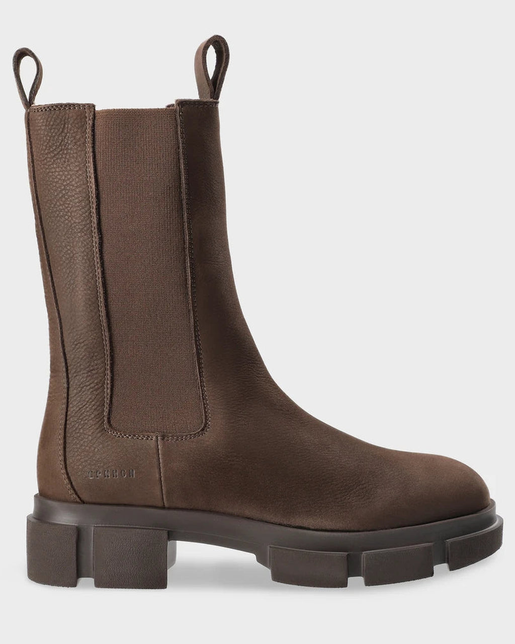Copenhagen Studios Nubuck Chelsea Boot In Chocolate - view 6
