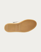 Copenhagen Studios sneaker with flat gum rubber sole and zig-zag tread, sole view