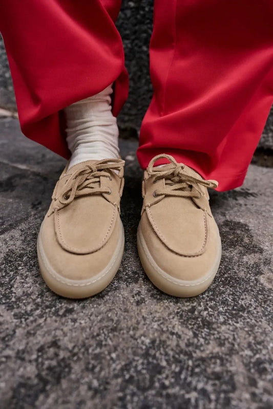 Sand Cream Boat Shoe