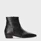 Leather Ankle Boot With Low Heel