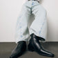 Leather Ankle Boot With Low Heel