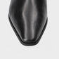 Leather Ankle Boot With Low Heel