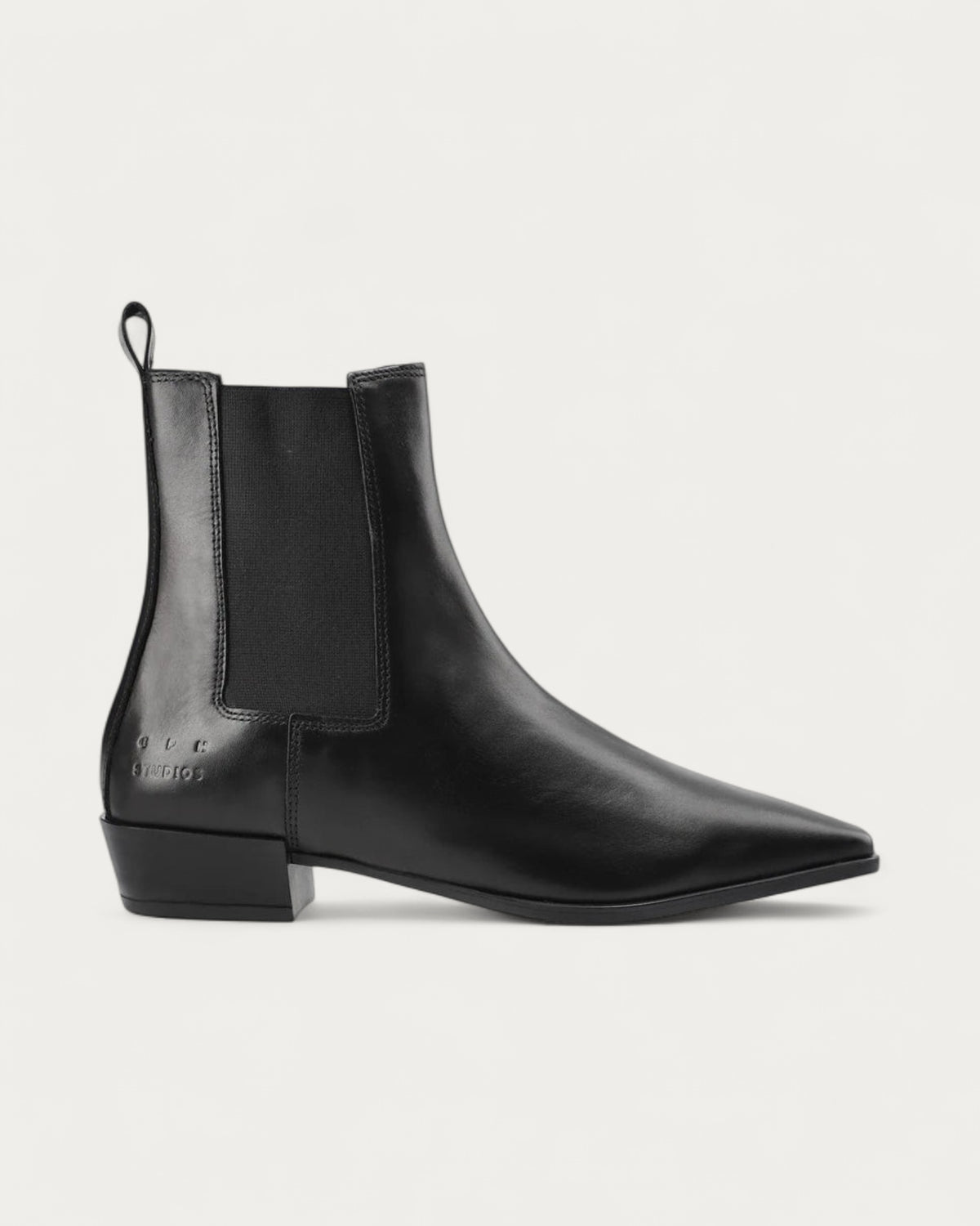 Copenhagen Studios Leather Black Pointed Chelsea Boot - view 1
