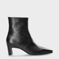 Black Leather Ankle Boot