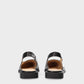 Black Leather Slingback