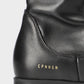 CPH556 Stretch Black Vegan Long Boots
