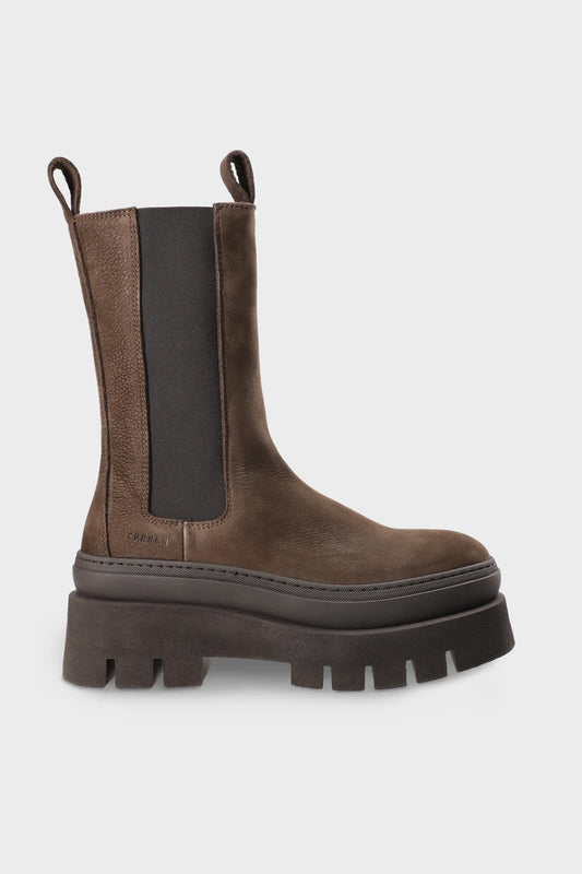 High Chelsea Boot In Chocolate Nubuck
