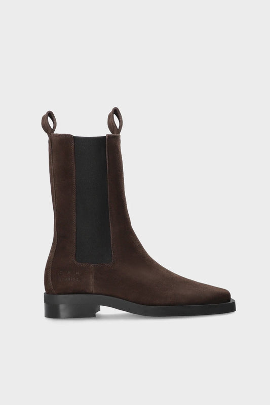 High Chelsea Boot With Square Toe