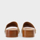Suede Wooden Clog Sandal