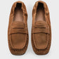 Suede Loafer With Ruffle Detail